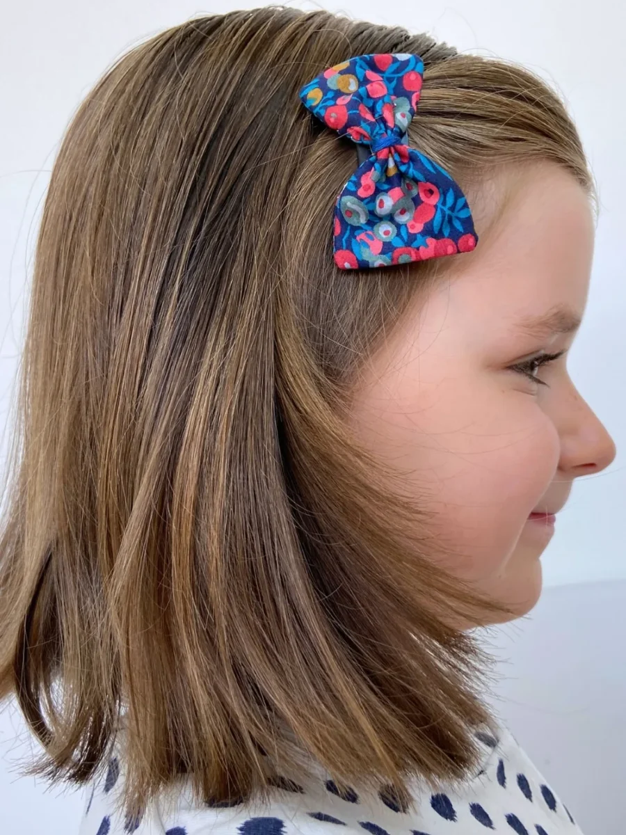 Accessoire cheveux liberty - barrettes noeuds