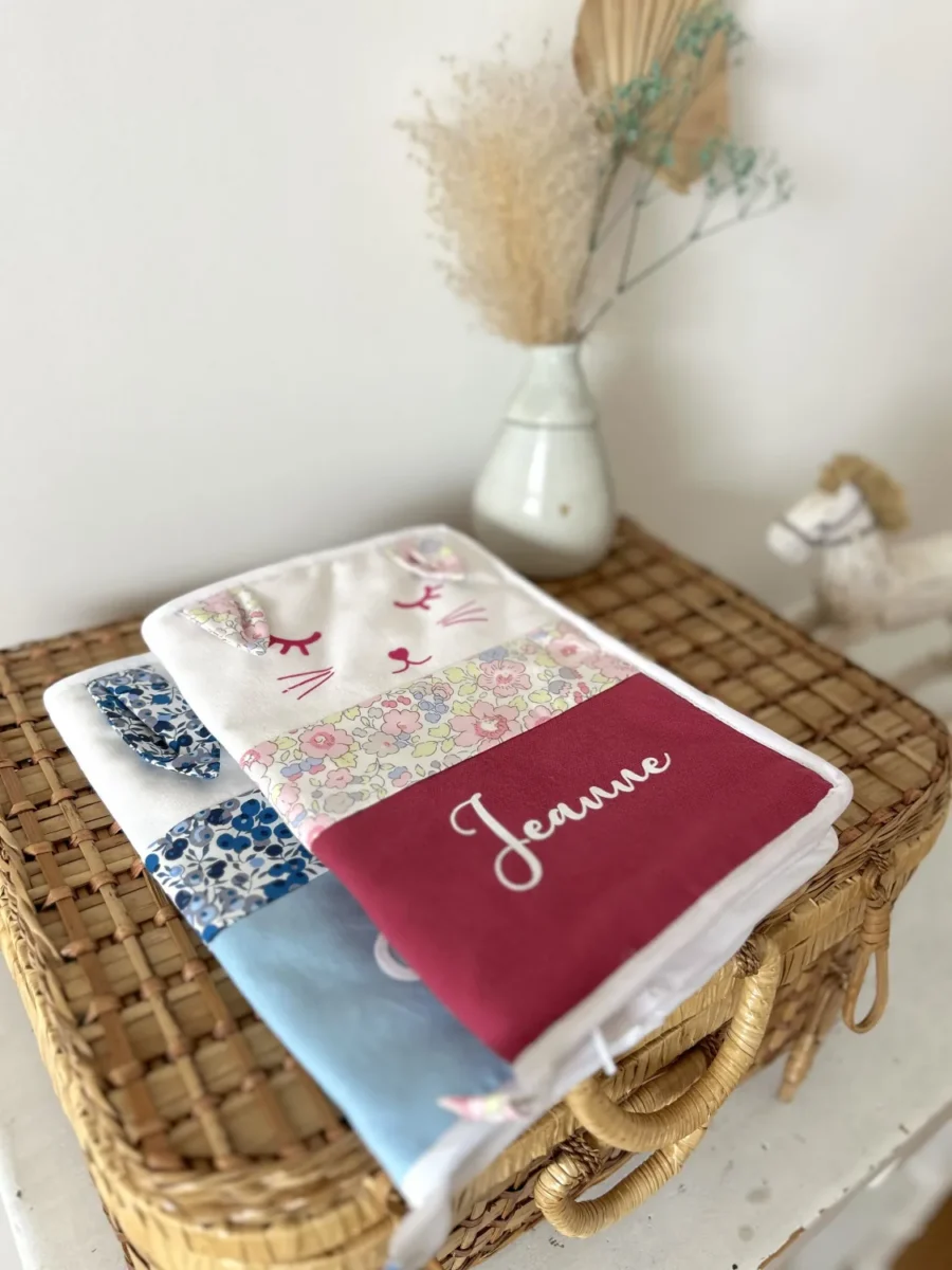 Protège carnet de santé personnalisé jumeaux