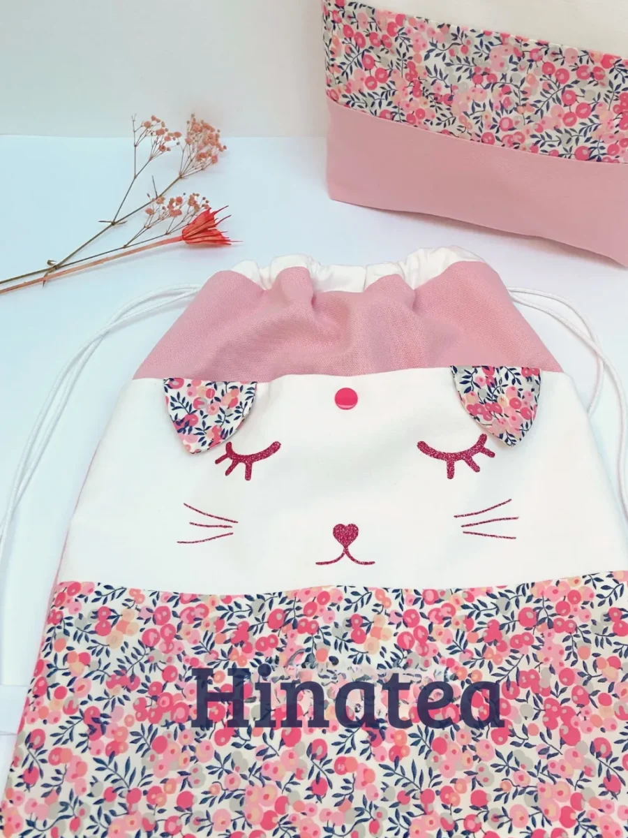 Sac personnalisé prénom crèche liberty bois de senteur