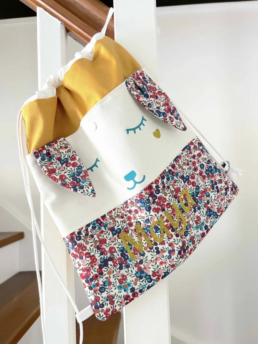 Sac personnalisé prénom crèche