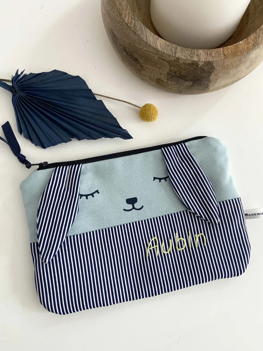 Trousse d'école personnalisée marin