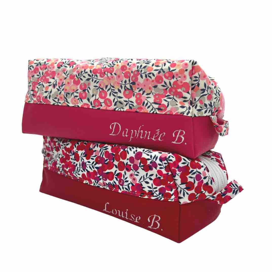 Trousse double compartiment personnalisée
