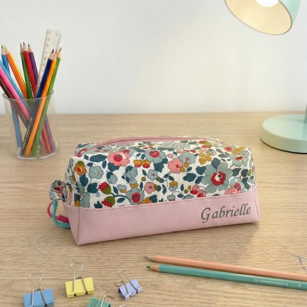 Trousse double compartiment personnalisée