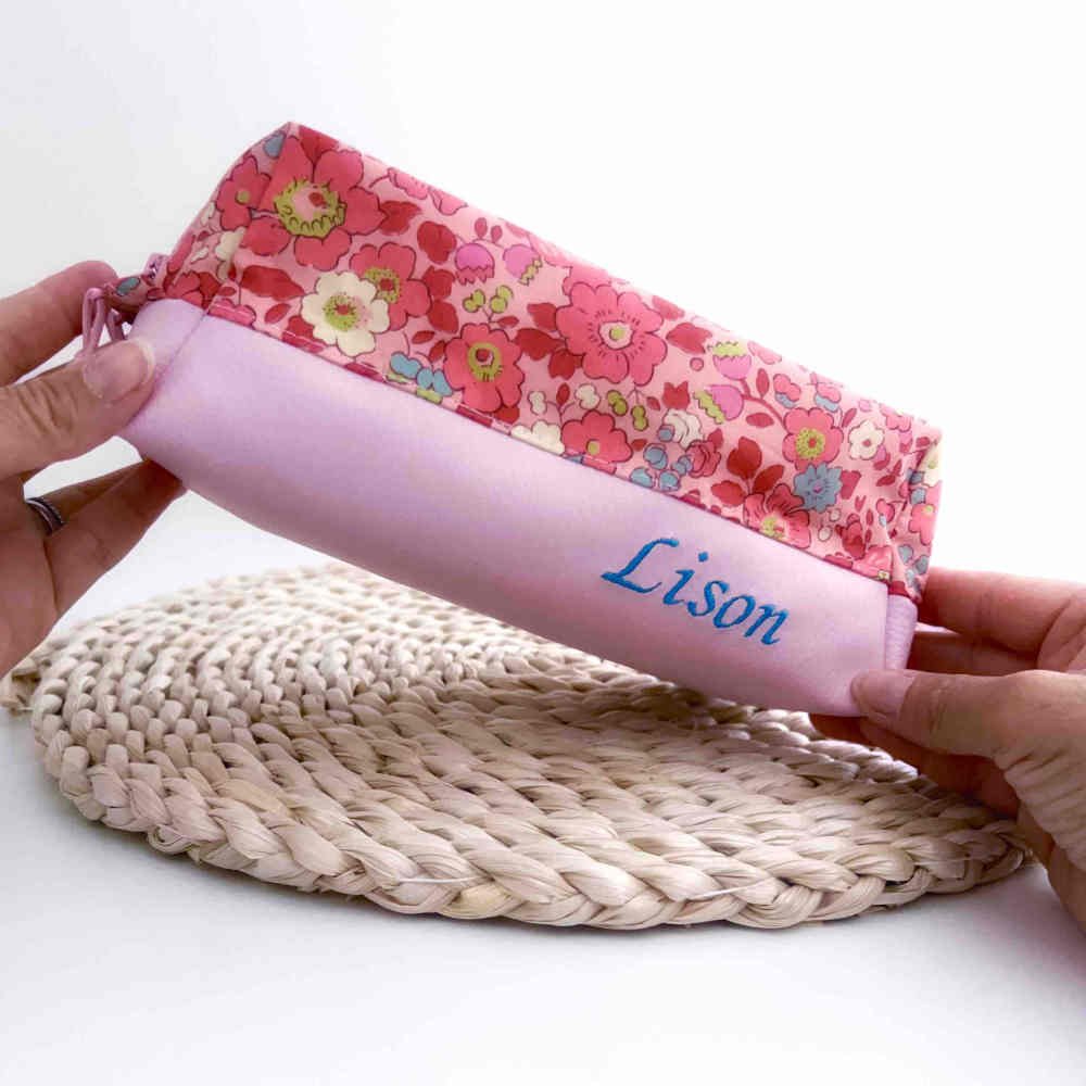 Trousse double liberty peach