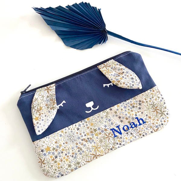 Trousse enfant personnalisée lapin