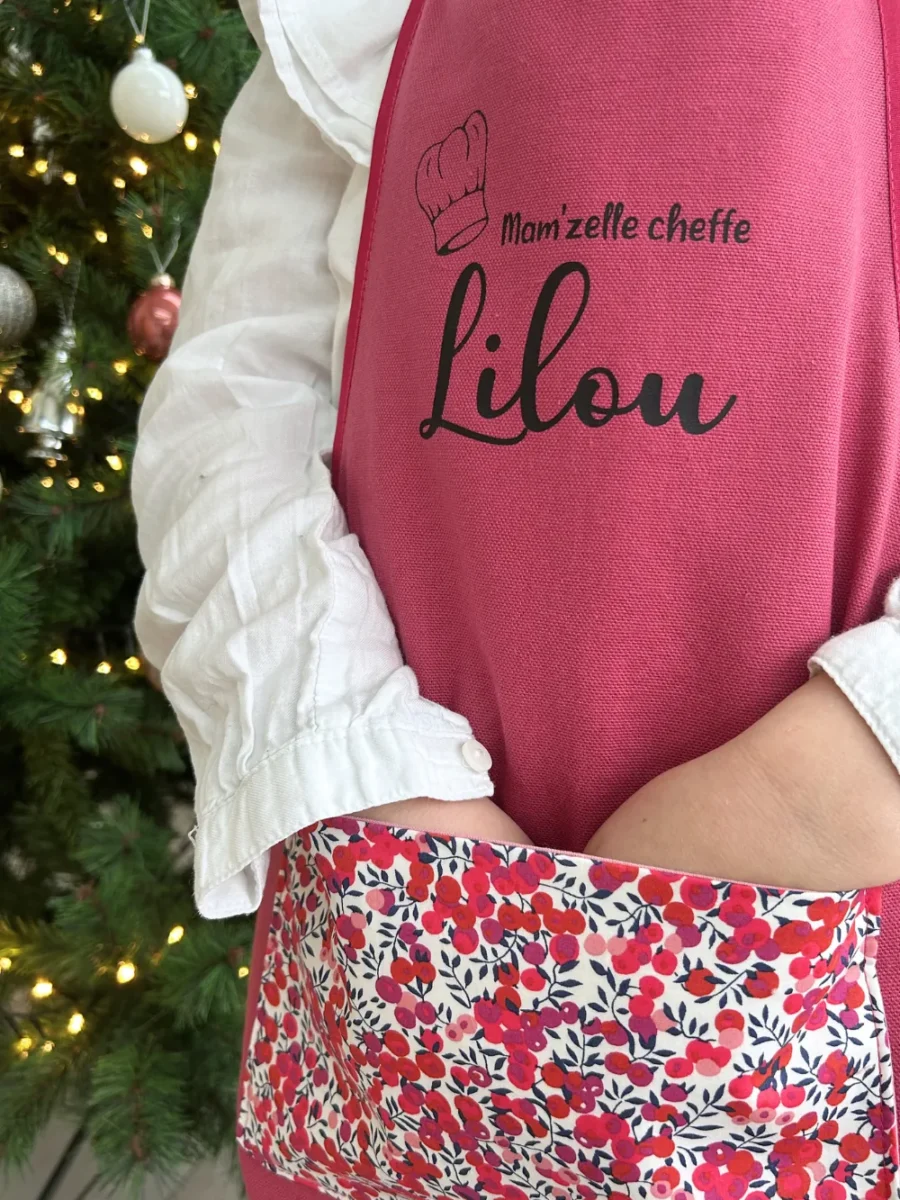 Idée cadeau de noël - Tablier de cuisine fille