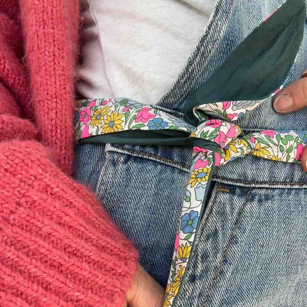 Ceinture tissu aux imprimés liberty