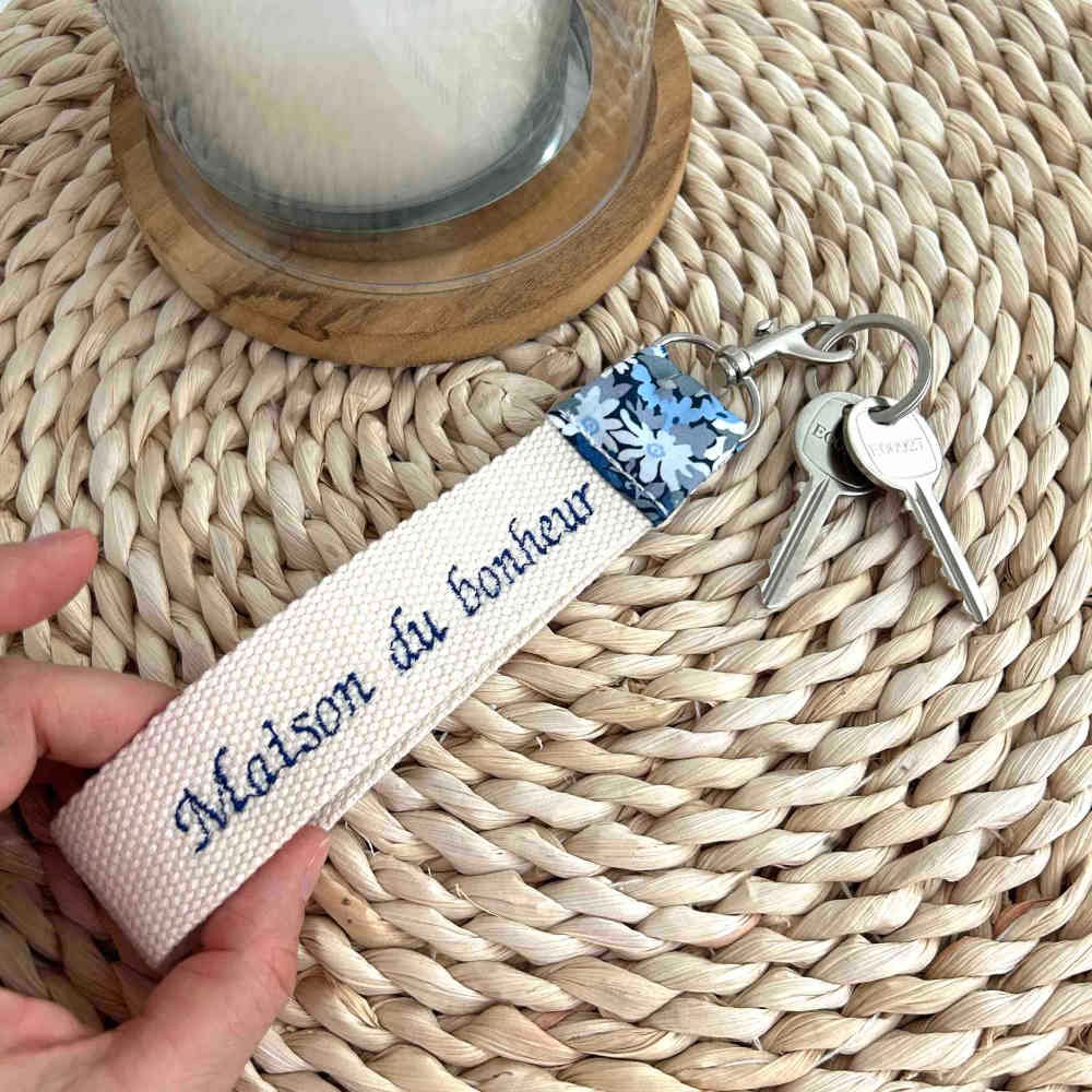 Porte clés liberty maison du bonheur