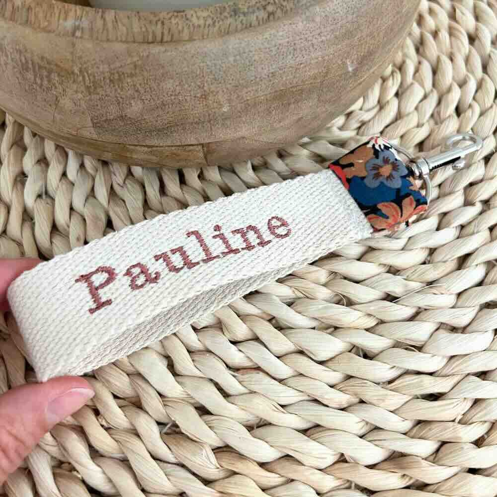 Porte clés liberty personnalisé