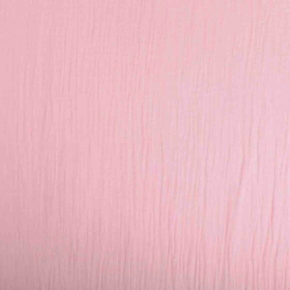 Double gaze de coton rose pâle